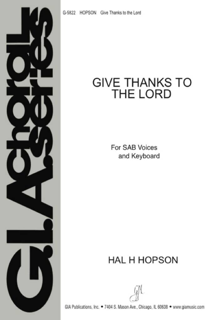 Give Thanks to the Lord